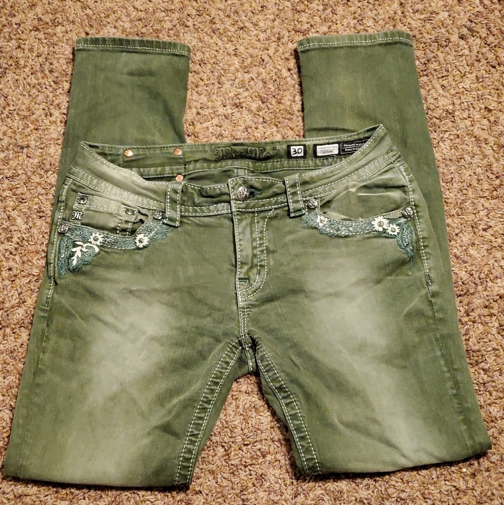 ☃️🎄Miss Me Jean's- Sage 30